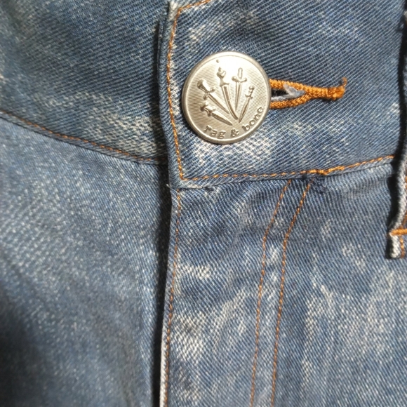 Rag & Bone Women's Featherweight Button Zip Wide Leg Jean Pants Size 29 - Picture 2 of 8